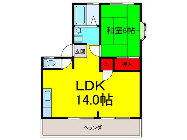 ラ・プラ－ニュ壱番館の物件間取画像